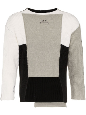 Panelled asymmetric merino blend jumper, A-COLD-WALL* Panelled asymmetric merino blend jumper
Panelled asymmetric merino blend jumper, A-COLD-WALL* Panelled asymmetric merino blend jumper