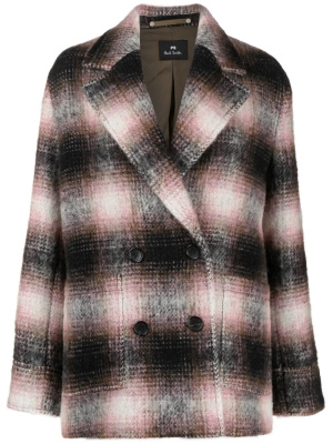 Plaid-check double-breasted jacket, PS Paul Smith Plaid-check double-breasted jacket
Plaid-check double-breasted jacket, PS Paul Smith Plaid-check double-breasted jacket