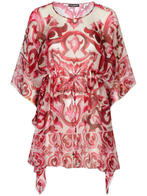 Majolica-print silk kaftan dress, Dolce & Gabbana Majolica-print silk kaftan dress
Majolica-print silk kaftan dress, Dolce & Gabbana Majolica-print silk kaftan dress