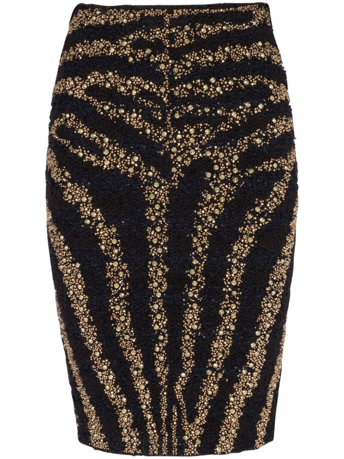 Balmain Sequin Embellished Pencil Skirt