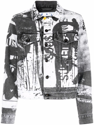 X Pablo Tomek printed denim jacket, Off-White X Pablo Tomek printed denim jacket
X Pablo Tomek printed denim jacket, Off-White X Pablo Tomek printed denim jacket
