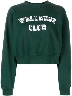 Wellness Club cropped cotton sweatshirt, Sporty & Rich Wellness Club cropped cotton sweatshirt
Wellness Club cropped cotton sweatshirt, Sporty & Rich Wellness Club cropped cotton sweatshirt