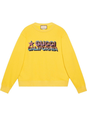 

Sequin-embellished logo jumper, Gucci Sequin-embellished logo jumper
