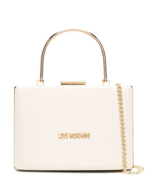 Lettering-logo-plaque mini tote bag, Love Moschino Lettering-logo-plaque mini tote bag
Lettering-logo-plaque mini tote bag, Love Moschino Lettering-logo-plaque mini tote bag