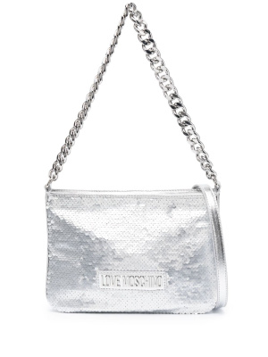 

Sequin-embellished shoulder bag, Love Moschino Sequin-embellished shoulder bag