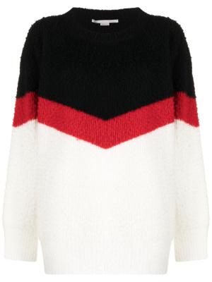 Chevron-striped chunky-knit jumper, Stella McCartney Chevron-striped chunky-knit jumper
Chevron-striped chunky-knit jumper, Stella McCartney Chevron-striped chunky-knit jumper