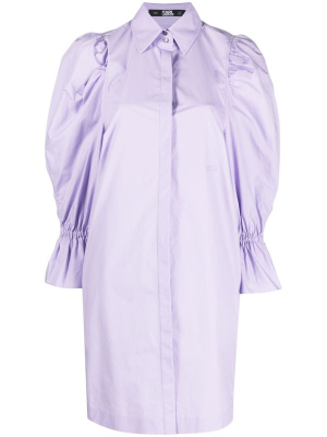 Puff-sleeve organic-cotton shirt dress, Karl Lagerfeld Puff-sleeve organic-cotton shirt dress
Puff-sleeve organic-cotton shirt dress, Karl Lagerfeld Puff-sleeve organic-cotton shirt dress
