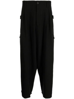 High-waisted dropped crotch trousers, Yohji Yamamoto High-waisted dropped crotch trousers
High-waisted dropped crotch trousers, Yohji Yamamoto High-waisted dropped crotch trousers