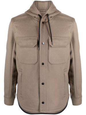 Hooded virgin wool shirt jacket, Emporio Armani Hooded virgin wool shirt jacket
Hooded virgin wool shirt jacket, Emporio Armani Hooded virgin wool shirt jacket