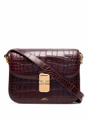 Flip-lock croc effect shoulder bag, A.P.C. Flip-lock croc effect shoulder bag
Flip-lock croc effect shoulder bag, A.P.C. Flip-lock croc effect shoulder bag