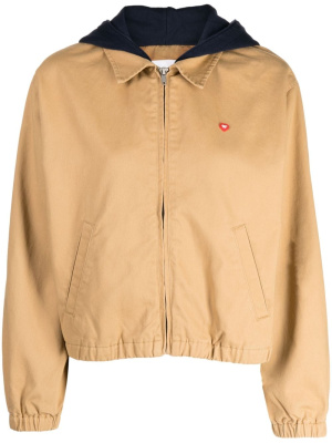 Logo-embroidered hooded cotton jacket, CHOCOOLATE Logo-embroidered hooded cotton jacket
Logo-embroidered hooded cotton jacket, CHOCOOLATE Logo-embroidered hooded cotton jacket