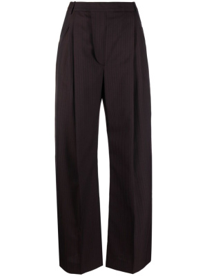Pleated pinstripe wide-leg trousers, Victoria Beckham Pleated pinstripe wide-leg trousers
Pleated pinstripe wide-leg trousers, Victoria Beckham Pleated pinstripe wide-leg trousers