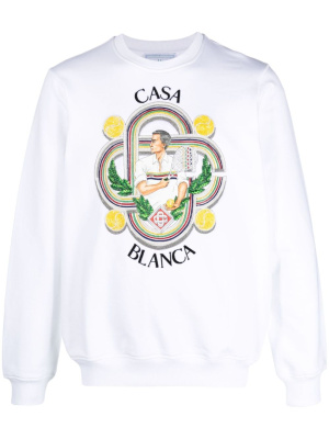 Le Joueur organic cotton sweatshirt, Casablanca Le Joueur organic cotton sweatshirt
Le Joueur organic cotton sweatshirt, Casablanca Le Joueur organic cotton sweatshirt