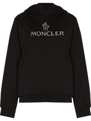 

Logo-print panelled hoodie, Moncler Logo-print panelled hoodie