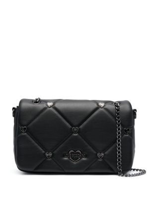Heart-plaque quilted shoulder bag, Love Moschino Heart-plaque quilted shoulder bag
Heart-plaque quilted shoulder bag, Love Moschino Heart-plaque quilted shoulder bag