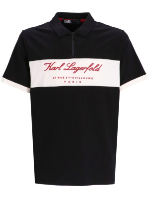 Logo-print zip-fastening polo shirt, Karl Lagerfeld Logo-print zip-fastening polo shirt
Logo-print zip-fastening polo shirt, Karl Lagerfeld Logo-print zip-fastening polo shirt