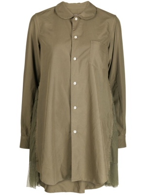 Tulle-panel cotton shirt, Comme Des Garçons Comme Des Garçons Tulle-panel cotton shirt
Tulle-panel cotton shirt, Comme Des Garçons Comme Des Garçons Tulle-panel cotton shirt