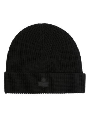 Logo-embroidered ribbed-knit beanie, ISABEL MARANT Logo-embroidered ribbed-knit beanie
Logo-embroidered ribbed-knit beanie, ISABEL MARANT Logo-embroidered ribbed-knit beanie