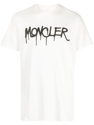 Spray-paint logo-print cotton T-shirt, Moncler Spray-paint logo-print cotton T-shirt
Spray-paint logo-print cotton T-shirt, Moncler Spray-paint logo-print cotton T-shirt