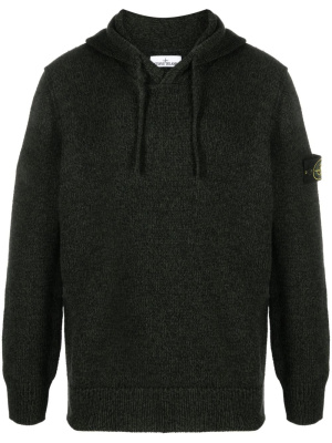 Compass-patch ribbed-knit mélange hoodie, Stone Island Compass-patch ribbed-knit mélange hoodie
Compass-patch ribbed-knit mélange hoodie, Stone Island Compass-patch ribbed-knit mélange hoodie