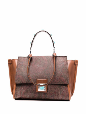 Paisley stone-encrusted tote bag, ETRO Paisley stone-encrusted tote bag
Paisley stone-encrusted tote bag, ETRO Paisley stone-encrusted tote bag