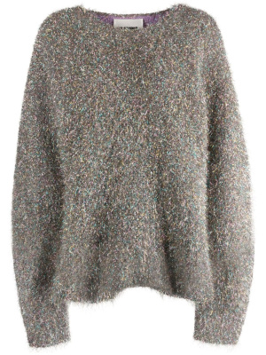 Brushed lurex-blend knitted jumper, Jil Sander Brushed lurex-blend knitted jumper
Brushed lurex-blend knitted jumper, Jil Sander Brushed lurex-blend knitted jumper