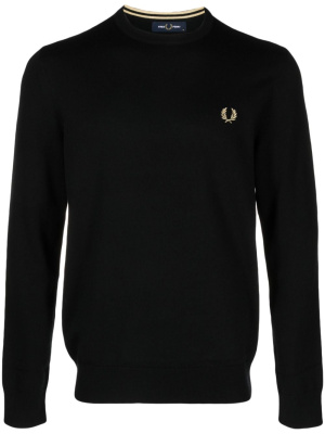 Logo-embroidered crew-neck jumper, Fred Perry Logo-embroidered crew-neck jumper
Logo-embroidered crew-neck jumper, Fred Perry Logo-embroidered crew-neck jumper