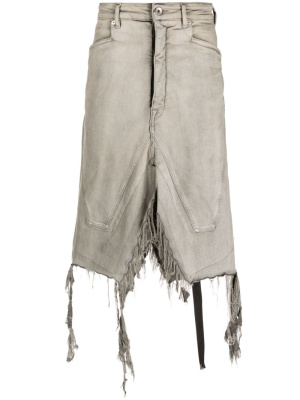 Distressed-finish knee-length denim skirt, Rick Owens Distressed-finish knee-length denim skirt
Distressed-finish knee-length denim skirt, Rick Owens Distressed-finish knee-length denim skirt