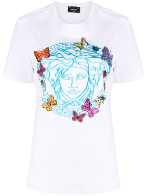 Medusa Head-embroidery cotton T-shirt, Versace Medusa Head-embroidery cotton T-shirt
Medusa Head-embroidery cotton T-shirt, Versace Medusa Head-embroidery cotton T-shirt