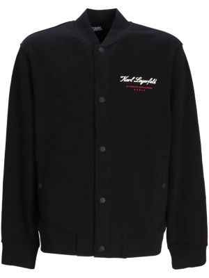 Logo-appliqué cotton bomber jacket, Karl Lagerfeld Logo-appliqué cotton bomber jacket
Logo-appliqué cotton bomber jacket, Karl Lagerfeld Logo-appliqué cotton bomber jacket