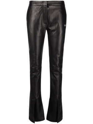 Corporate logo-print leather trousers, Off-White Corporate logo-print leather trousers
Corporate logo-print leather trousers, Off-White Corporate logo-print leather trousers