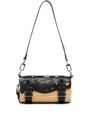 Logo-print bamboo shoulder bag, Feng Chen Wang Logo-print bamboo shoulder bag
Logo-print bamboo shoulder bag, Feng Chen Wang Logo-print bamboo shoulder bag