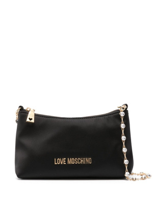 Embellished-chain satin shoulder bag, Love Moschino Embellished-chain satin shoulder bag
Embellished-chain satin shoulder bag, Love Moschino Embellished-chain satin shoulder bag