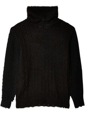 Diamond-pattern hooded jumper, Comme des Garçons TAO Diamond-pattern hooded jumper
Diamond-pattern hooded jumper, Comme des Garçons TAO Diamond-pattern hooded jumper