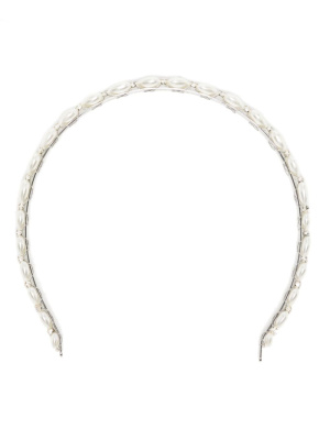 Heart crystal-embellished chain hairband, Simone Rocha Heart crystal-embellished chain hairband
Heart crystal-embellished chain hairband, Simone Rocha Heart crystal-embellished chain hairband