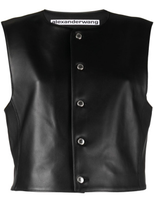 Shrunken sleeveless leather top, Alexander Wang Shrunken sleeveless leather top
Shrunken sleeveless leather top, Alexander Wang Shrunken sleeveless leather top