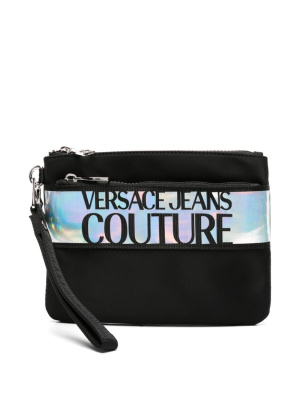 Logo-print zip-fastening clutch bag, Versace Jeans Couture Logo-print zip-fastening clutch bag
Logo-print zip-fastening clutch bag, Versace Jeans Couture Logo-print zip-fastening clutch bag