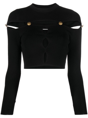 Cut-out ribbed-knit cropped top, Versace Jeans Couture Cut-out ribbed-knit cropped top
Cut-out ribbed-knit cropped top, Versace Jeans Couture Cut-out ribbed-knit cropped top