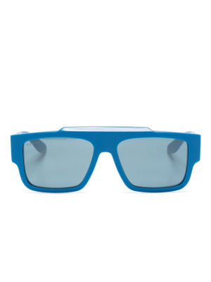 Logo-print square-frame sunglasses, Gucci Eyewear Logo-print square-frame sunglasses
Logo-print square-frame sunglasses, Gucci Eyewear Logo-print square-frame sunglasses