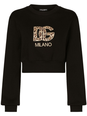 Logo-patch cotton cropped sweatshirt, Dolce & Gabbana Logo-patch cotton cropped sweatshirt
Logo-patch cotton cropped sweatshirt, Dolce & Gabbana Logo-patch cotton cropped sweatshirt