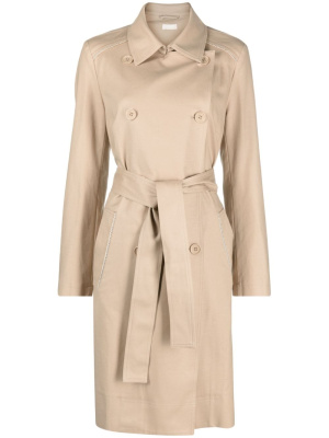 

Straight-point collar cotton-blend trench coat, LIU JO Straight-point collar cotton-blend trench coat