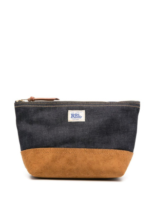 Logo-patch two-tone design wash bag, Ralph Lauren RRL Logo-patch two-tone design wash bag
Logo-patch two-tone design wash bag, Ralph Lauren RRL Logo-patch two-tone design wash bag
