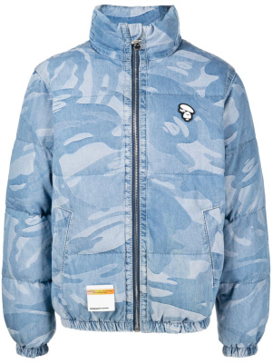 Logo-patch camouflage-pattern down jacket, AAPE BY *A BATHING APE® Logo-patch camouflage-pattern down jacket
Logo-patch camouflage-pattern down jacket, AAPE BY *A BATHING APE® Logo-patch camouflage-pattern down jacket