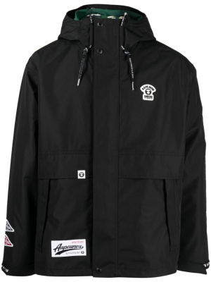 Logo-patch layered hooded jacket, AAPE BY *A BATHING APE® Logo-patch layered hooded jacket
Logo-patch layered hooded jacket, AAPE BY *A BATHING APE® Logo-patch layered hooded jacket