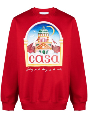 Vue De 'Arche organic cotton sweatshirt, Casablanca Vue De L'Arche organic cotton sweatshirt
Vue De 'Arche organic cotton sweatshirt, Casablanca Vue De L'Arche organic cotton sweatshirt