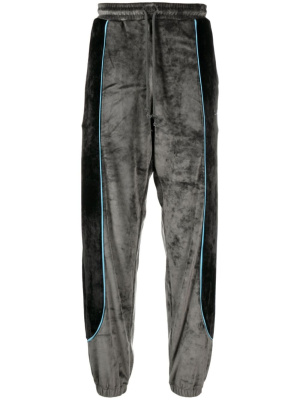 Logo-embroidered velour track pants, PACCBET Logo-embroidered velour track pants
Logo-embroidered velour track pants, PACCBET Logo-embroidered velour track pants