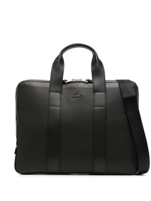 

Chantaco logo-embossed leather laptop bag, Lacoste Chantaco logo-embossed leather laptop bag