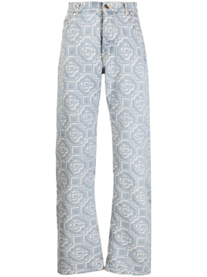 Monogram-print straight-leg jeans, Casablanca Monogram-print straight-leg jeans
Monogram-print straight-leg jeans, Casablanca Monogram-print straight-leg jeans