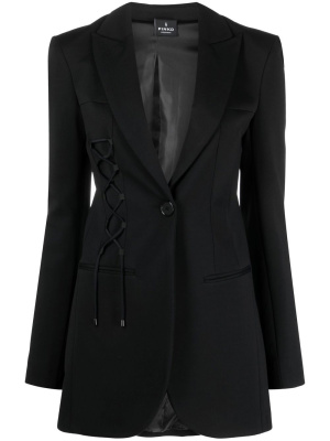 Lace-up detail single-breasted blazer, PINKO Lace-up detail single-breasted blazer
Lace-up detail single-breasted blazer, PINKO Lace-up detail single-breasted blazer