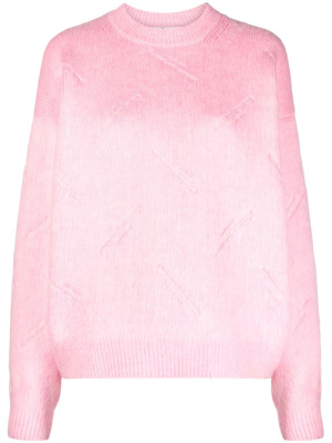 Logo-embroidered ribbed-knit jumper, Alexander Wang Logo-embroidered ribbed-knit jumper
Logo-embroidered ribbed-knit jumper, Alexander Wang Logo-embroidered ribbed-knit jumper
